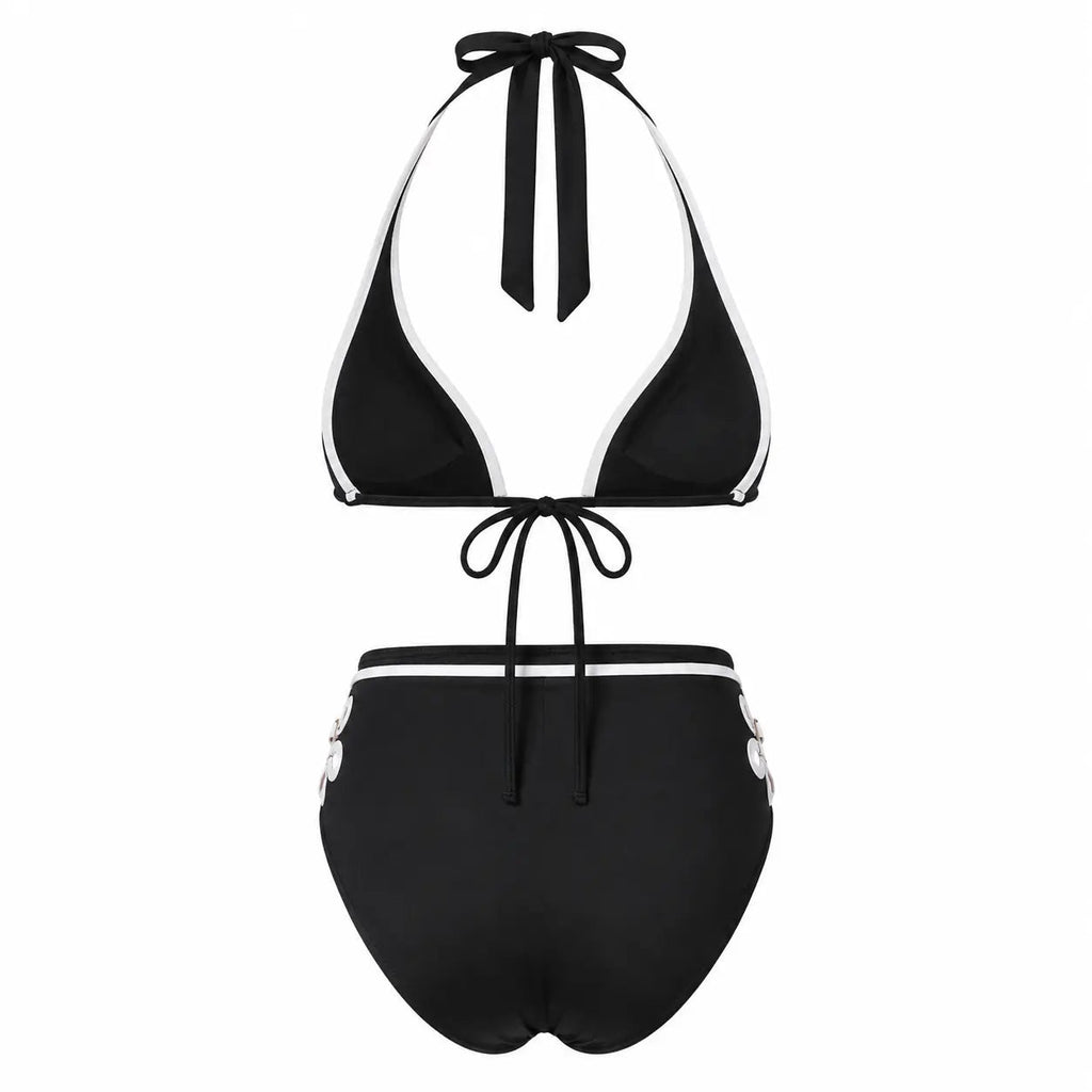 ALAIA BLACK BIKINI TWO PIECES SET - BILEYA COUTURE