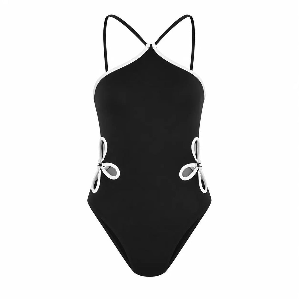 ALAIA BLACK ONE PIECE SWIMSUIT - BILEYA COUTURE