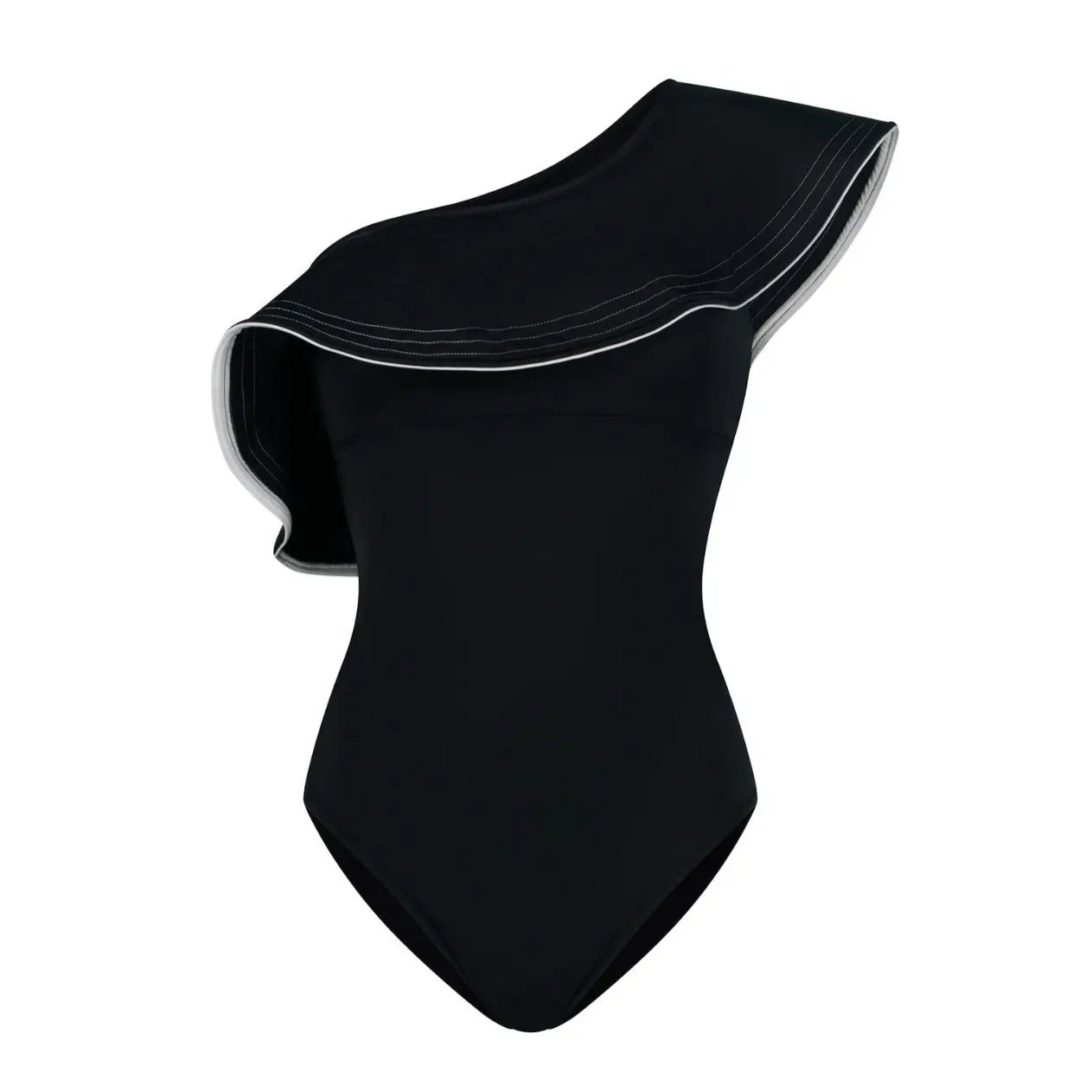 ALENA BLACK ONE - SHOULDER SWIMSUIT - BILEYA COUTURE