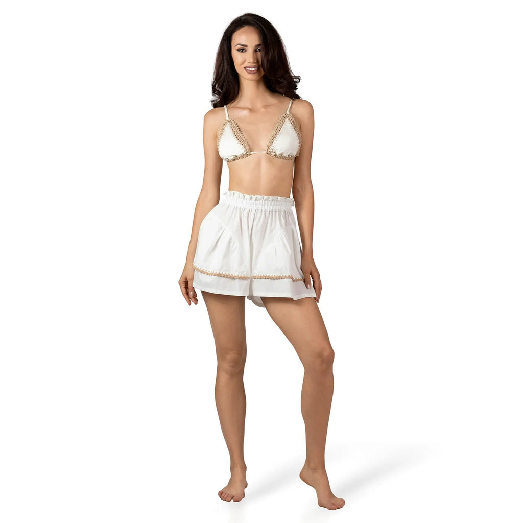 AMELIE WHITE BOUTIQUE SKORT - BILEYA COUTURE