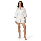 AMELIE WHITE DESIGNER Shirt by BILEYA COUTURE – luxury white cotton shirt with flared sleeves and boutique elegance