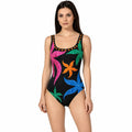 ARIA BLACK ONE PIECE DESIGN SWIMSUIT - BILEYA COUTURE