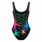 ARIA BLACK ONE PIECE DESIGN SWIMSUIT - BILEYA COUTURE