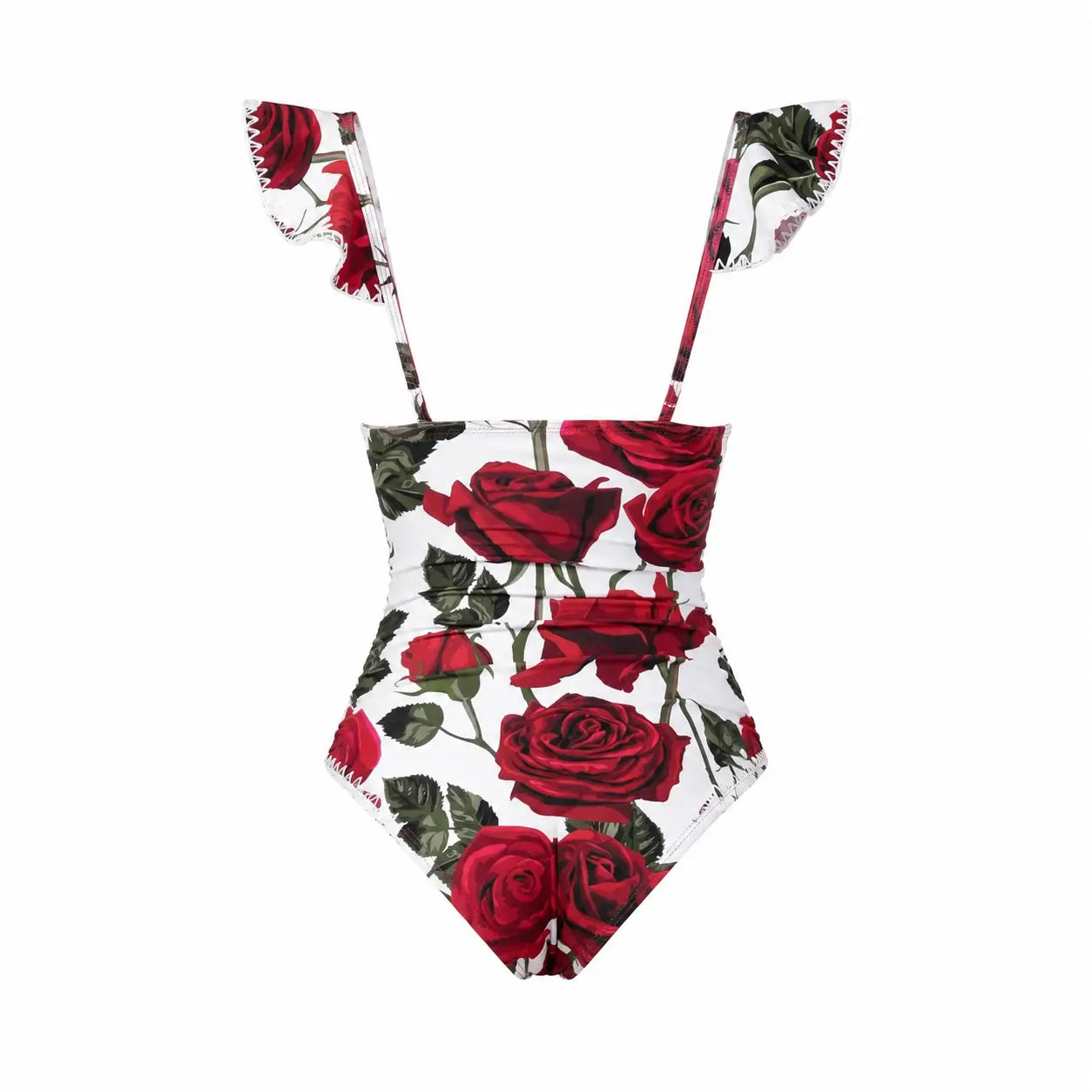 BILEYA COUTURE MALENA high-end luxury hand-woven designer one-piece swimsuit 3D back view