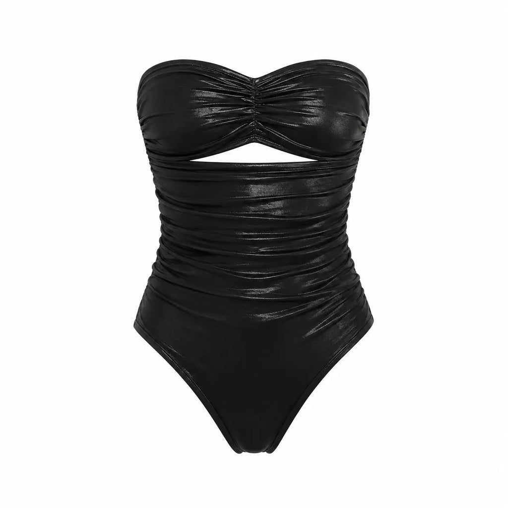 BLACK DREAM STRAPLESS SWIMSUIT - BILEYA COUTURE