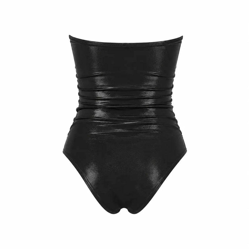 BLACK DREAM STRAPLESS SWIMSUIT - BILEYA COUTURE