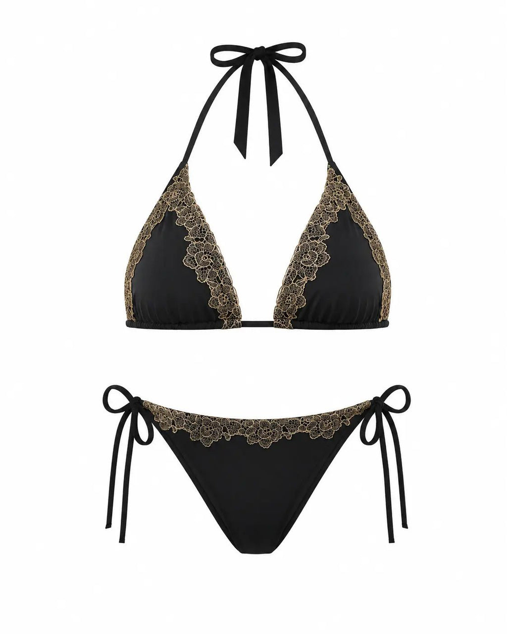 BILEYA COUTURE BOLIVIQ LACE high-end luxury designer two-piece bikini set 3D front view