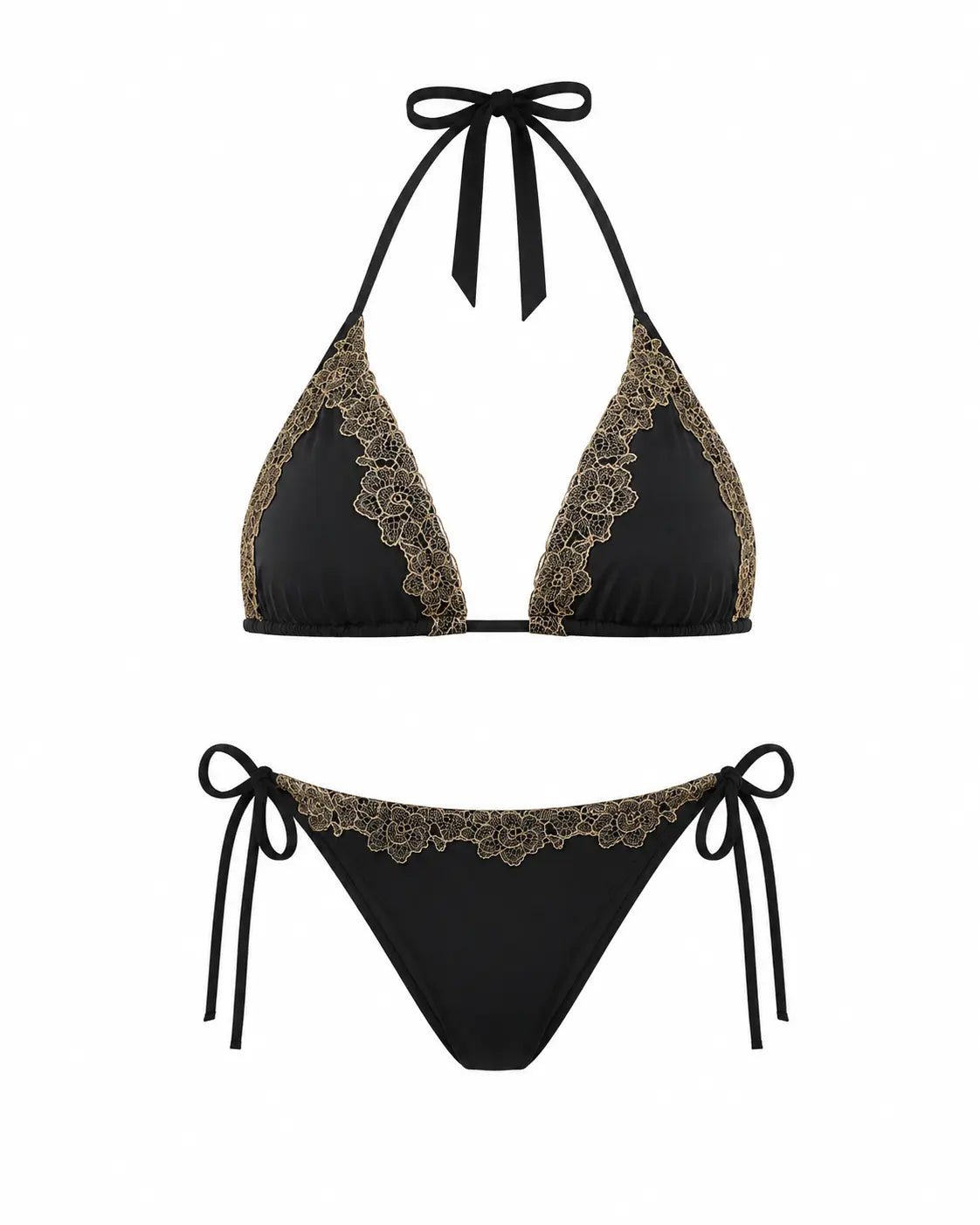 BILEYA COUTURE BOLIVIQ LACE high-end luxury designer two-piece bikini set 3D front view