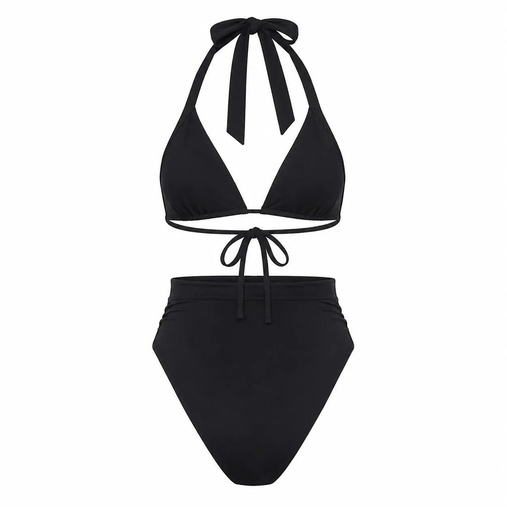 DONNA BLACK TWO PIECES SWIMSUIT - BILEYA COUTURE