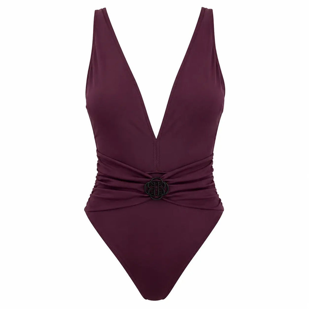 DONNA BURGUNDY ONE PIECE SWIMSUIT - BILEYA COUTURE