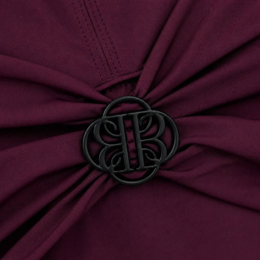 DONNA BURGUNDY ONE PIECE SWIMSUIT - BILEYA COUTURE