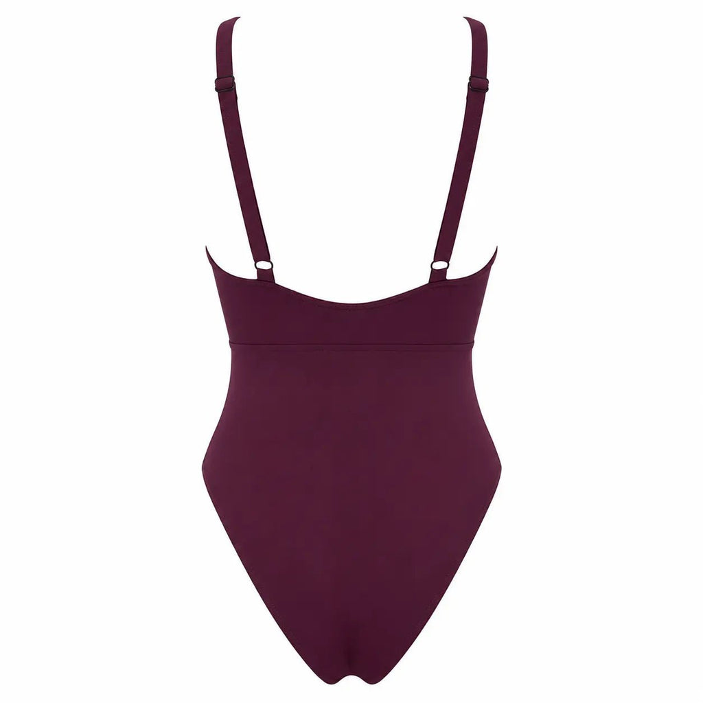 DONNA BURGUNDY ONE PIECE SWIMSUIT - BILEYA COUTURE