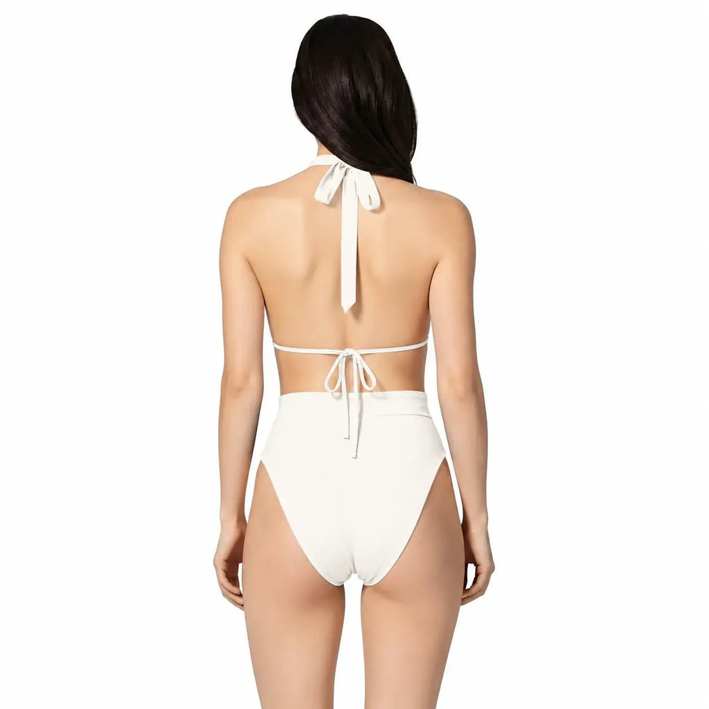DONNA WHITE TWO PIECES SWIMSUIT - BILEYA COUTURE