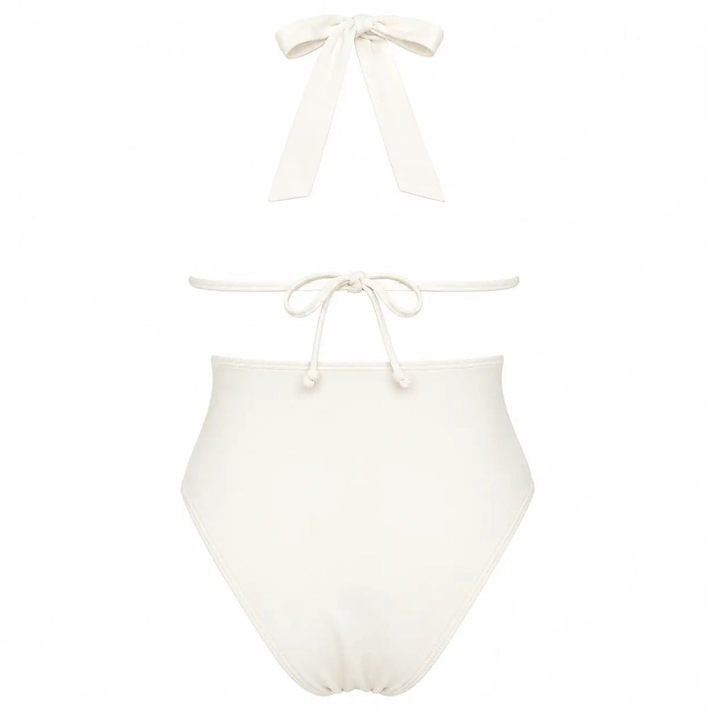 DONNA WHITE TWO PIECES SWIMSUIT - BILEYA COUTURE