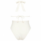 DONNA WHITE 3D back view by BILEYA COUTURE – elegant white bikini with premium silhouette and luxury design
