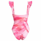 FLORA PINK ONE PIECE MODERN SWIMSUIT - BILEYA COUTURE