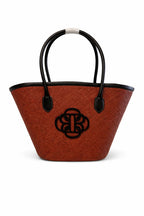 Luxury Brown Toquilla Beach Bag by BILEYA COUTURE – handwoven straw tote with leather details and elegant resort style