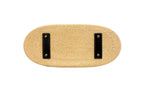 Toquilla Straw Beach Bag bottom view by BILEYA COUTURE – handcrafted luxury bag with leather base and elegant finish