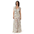 JARDIN floral outfit by BILEYA COUTURE – luxury long silk shirt with sleeveless top in elegant resort wear style