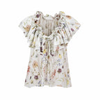JARDIN Sleeveless Resort Top 3D by BILEYA COUTURE – elegant high-end floral silk top with luxury resort style