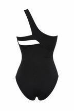 LORA BLACK ONE-SHOULDER SWIMSUIT - BILEYA COUTURE
