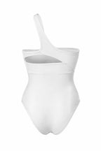 LORA WHITE ONE-SHOULDER SWIMSUIT - BILEYA COUTURE