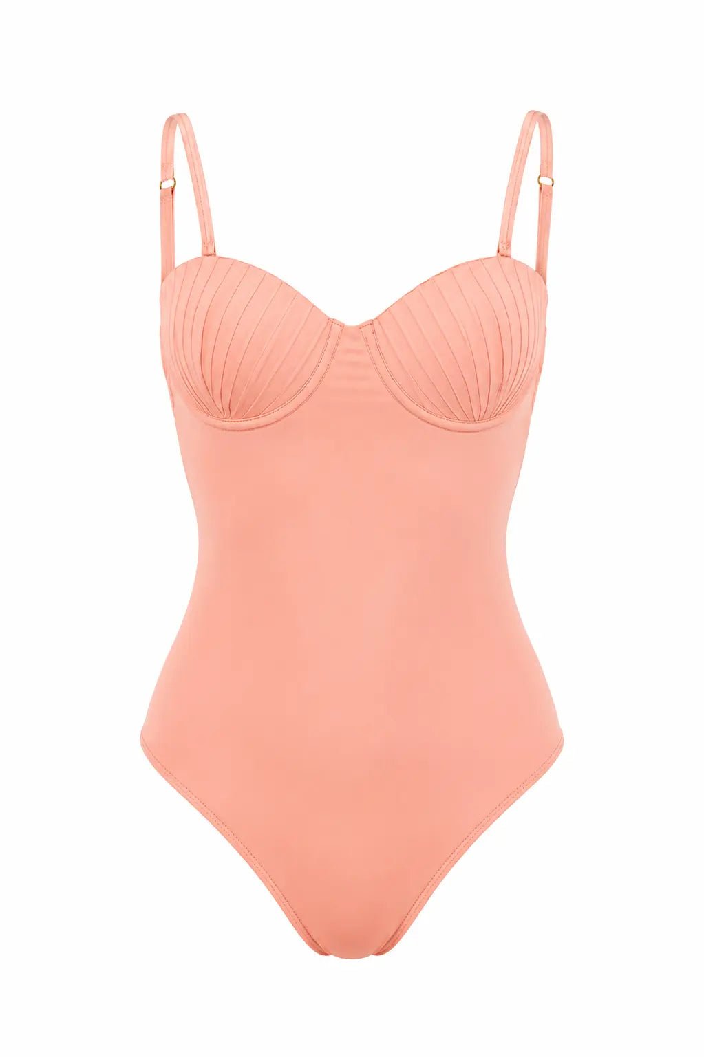 LORENA PINK STRUCTURED ONE PIECE SWIMSUIT - BILEYA COUTURE