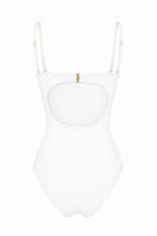 LORENA WHITE STRUCTURED ONE PIECE SWIMSUIT - BILEYA COUTURE