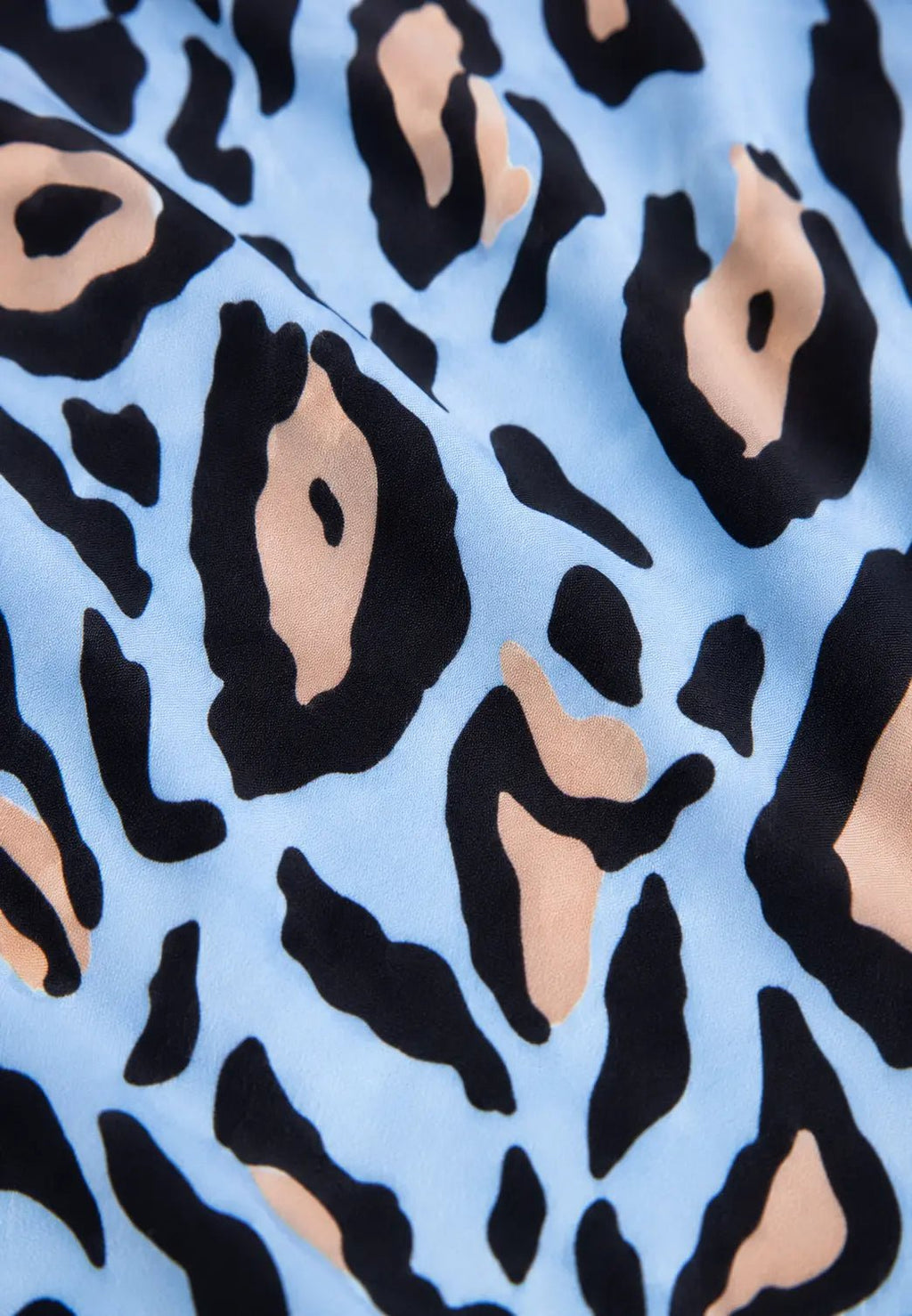 LULU LEOPARD BLUE ONE PIECE SWIMSUIT - BILEYA COUTURE