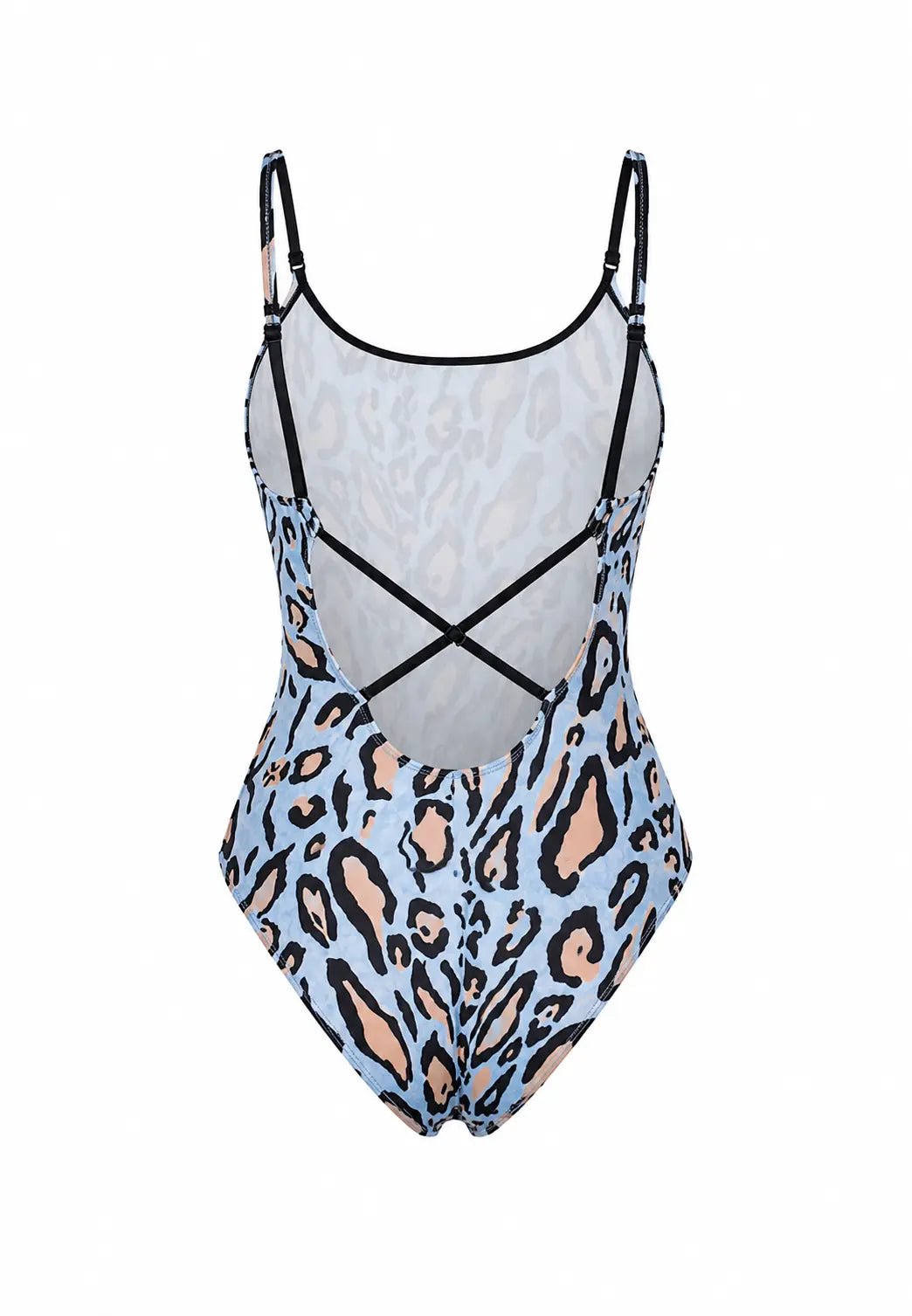 LULU LEOPARD BLUE ONE PIECE SWIMSUIT - BILEYA COUTURE