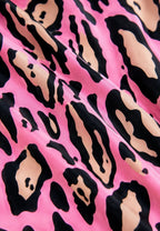 LULU LEOPARD PINK ONE PIECE SWIMSUIT - BILEYA COUTURE