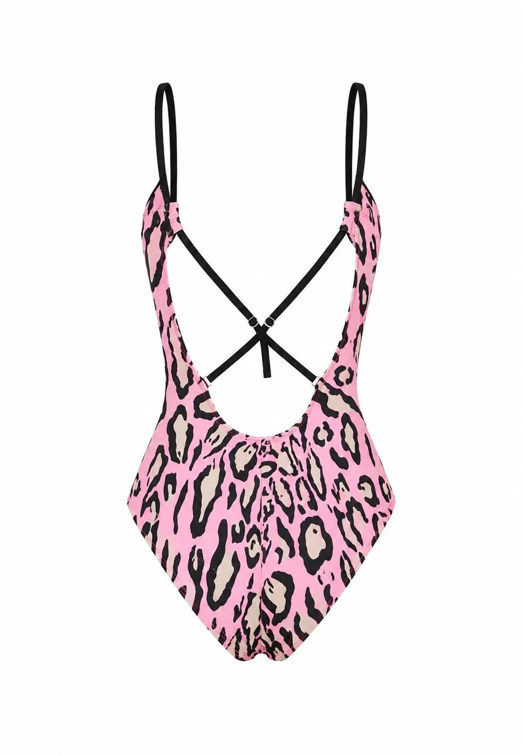 LULU LEOPARD PINK ONE PIECE SWIMSUIT - BILEYA COUTURE
