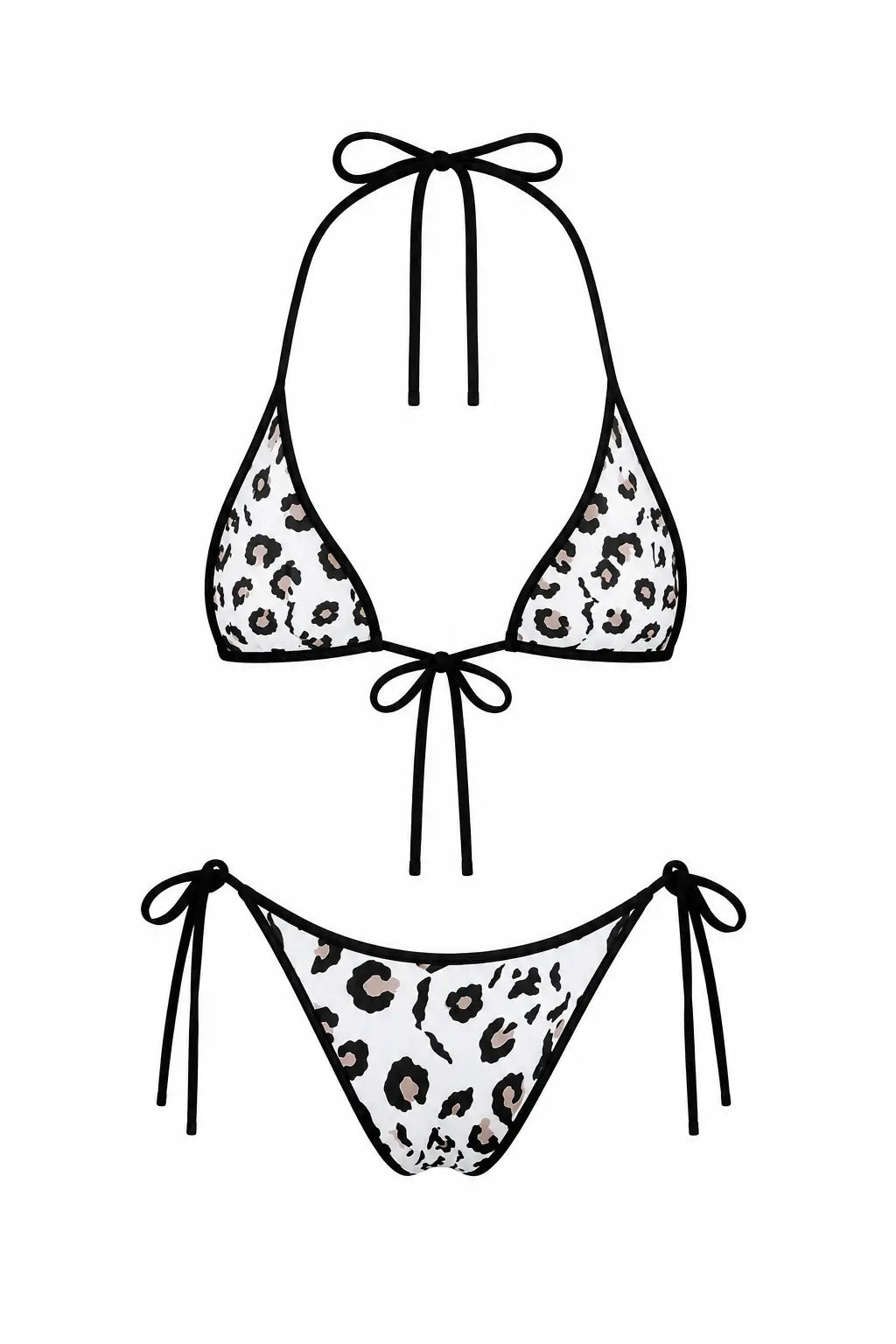 LULU LEOPARD WHITE DESIGNER BIKINI SET - BILEYA COUTURE