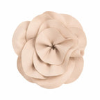 BILEYA COUTURE MAGNOLIA BEIGE handmade magnolia flower detail on high-end luxury designer one-piece swimsuit