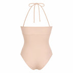 MAGNOLIA BEIGE ONE PIECE SWIMSUIT - BILEYA COUTURE
