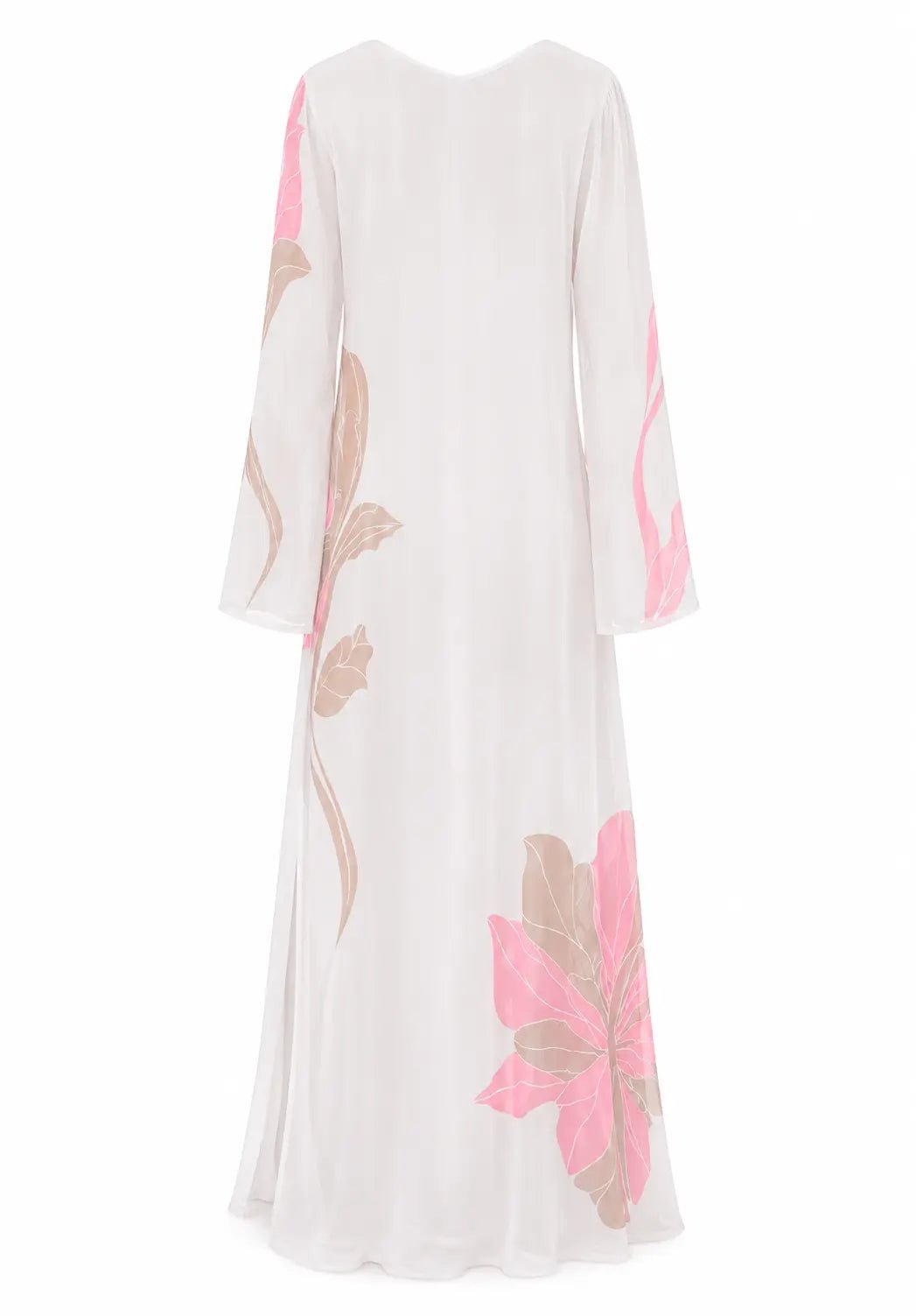 MAGNOLIA WHITE LONG BEACH DRESS - BILEYA COUTURE