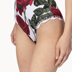 MALENA handmade detail by BILEYA COUTURE – artisanal woven embellishment on an exclusive luxury swimsuit