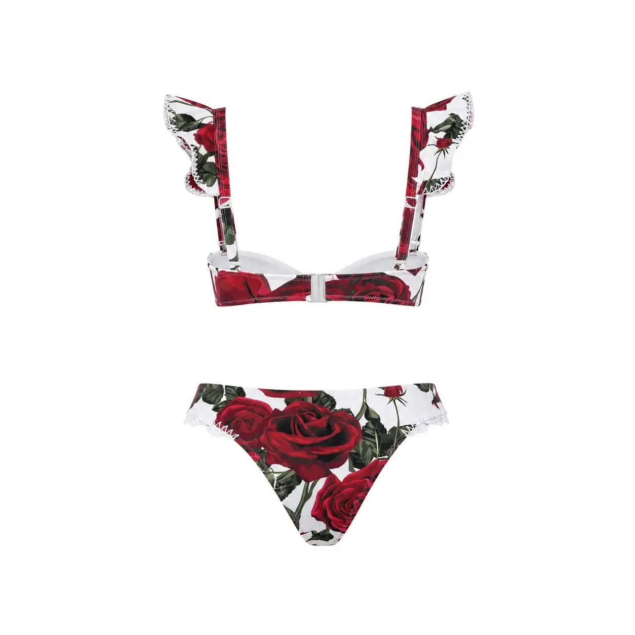 MALENA RED BIKINI TWO PIECES SET - BILEYA COUTURE