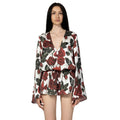 MALENA Shirt by BILEYA COUTURE – luxury floral silk shirt with handmade details and elegant high-end resort wear