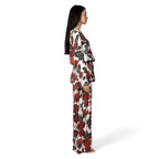 MALENA luxury resort shirt by BILEYA COUTURE – floral silk blouse with elegant fit and sophisticated resort style