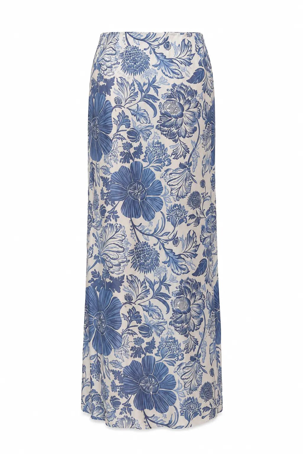 MORGANA BLUE CHIFFON LONG SKIRT - BILEYA COUTURE