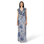 MORGANA luxury skirt by BILEYA COUTURE – designer floral silk maxi skirt with high-end beachwear elegance