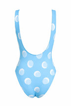 POLKA BLUE ONE PIECES SWIMSUIT - BILEYA COUTURE