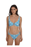 POLKA BLUE Two-Piece by BILEYA COUTURE – luxury polka dot bikini with elegant silhouette and high-end resort wear