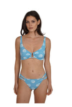 POLKA BLUE Two-Piece by BILEYA COUTURE – luxury polka dot bikini with elegant silhouette and high-end resort wear