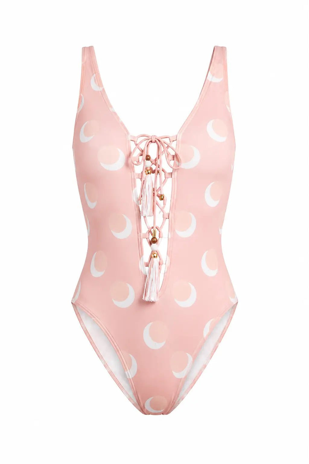 POLKA PINK ONE PIECES SWIMSUIT - BILEYA COUTURE