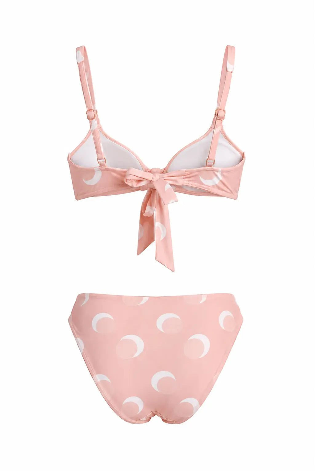 POLKA PINK TWO PIECES SWIMSUIT - BILEYA COUTURE