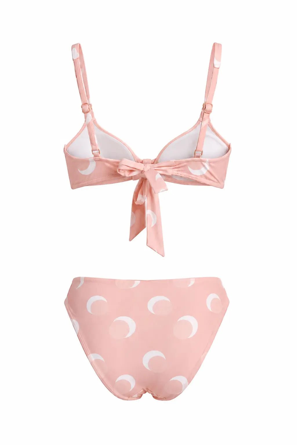 POLKA PINK TWO PIECES SWIMSUIT - BILEYA COUTURE