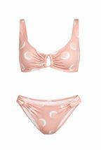 POLKA PINK TWO PIECES SWIMSUIT - BILEYA COUTURE