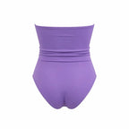 ROZALI 3D back view by BILEYA COUTURE – designer lilac one-piece swimsuit with premium boutique elegance